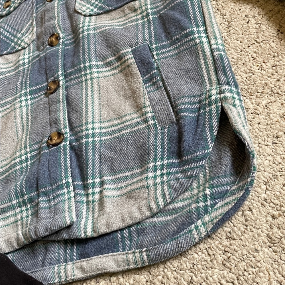 Members Mark Plaid Fall Shacket - Picture 9 of 10